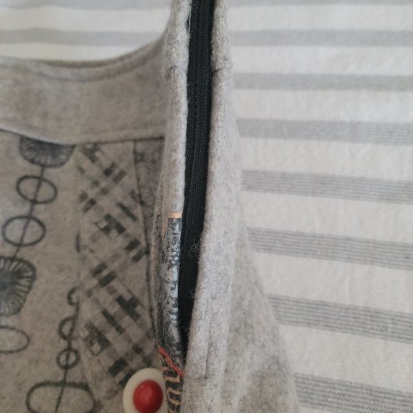 Savage Culture Grey Wool lined skirt - Picture 2 of 11